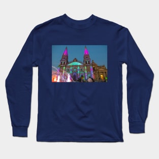 Mexico. Guadalajara. Cathedral. Light Show. Long Sleeve T-Shirt